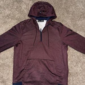 Mens Cold Gear Under Armour 3/4 Zipup with Hood